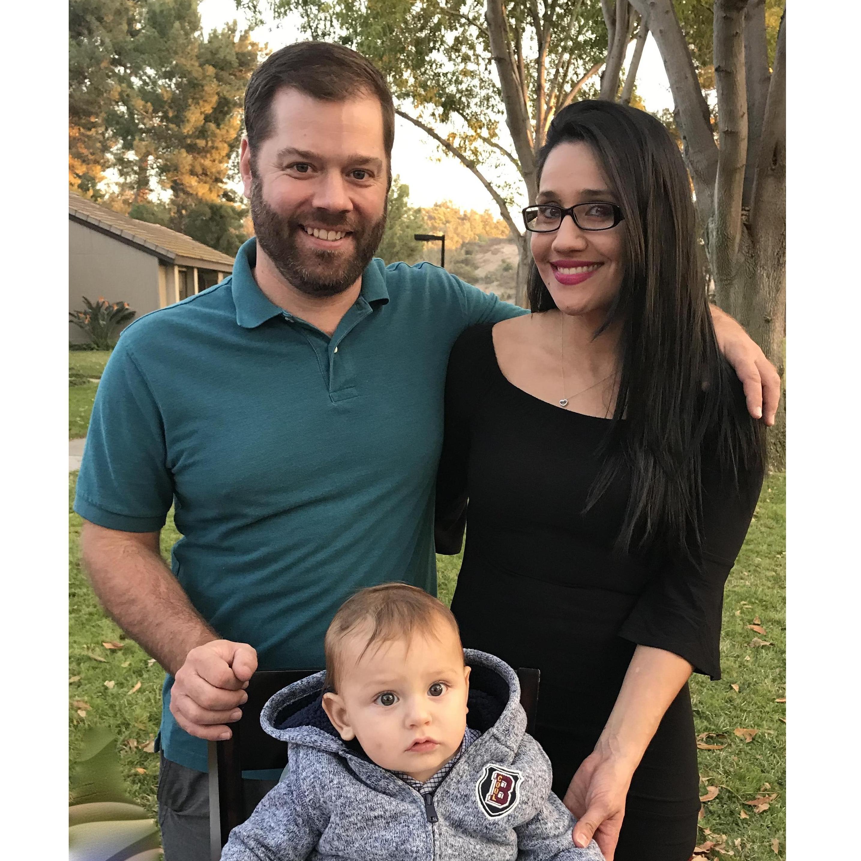 We celebrated Sammy's first birthday with family and friends in January, 2018.