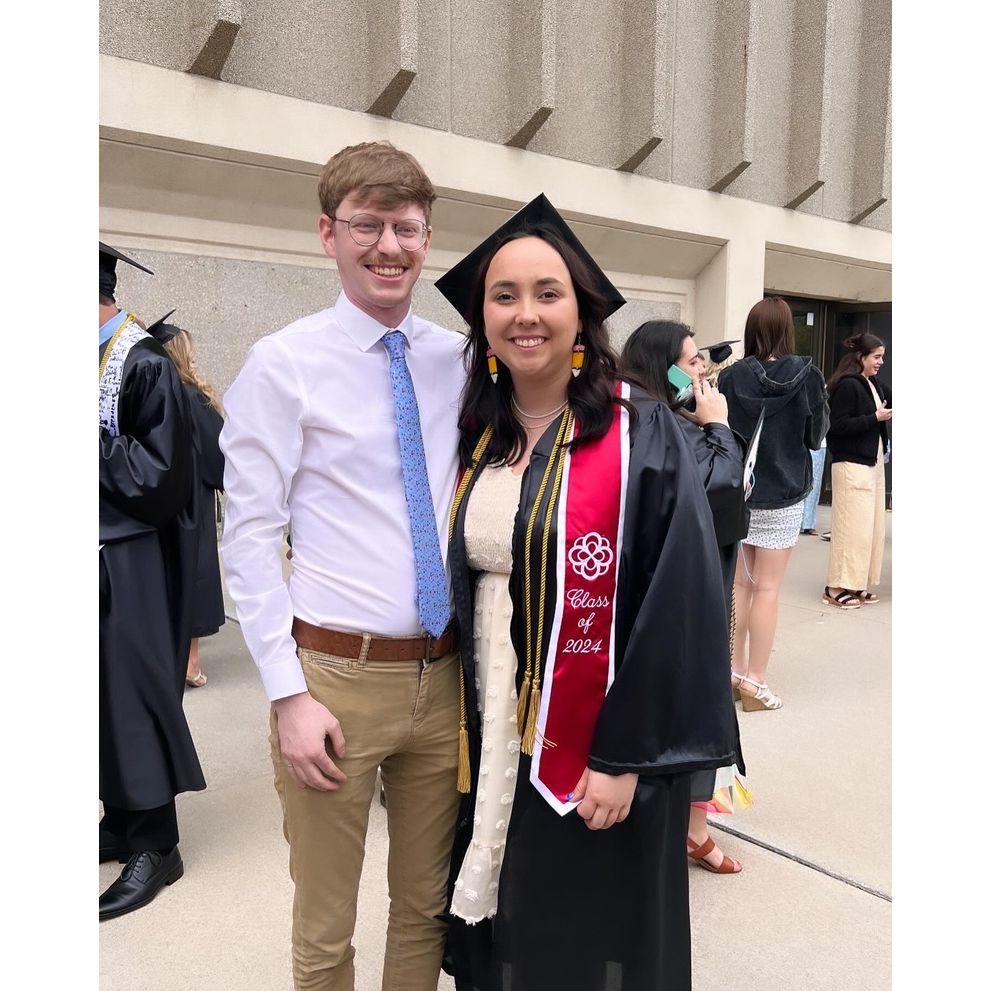 May 2024, Em finally graduates college