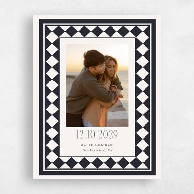 Ebony, Black Wedding Save the Date - Luca Photo