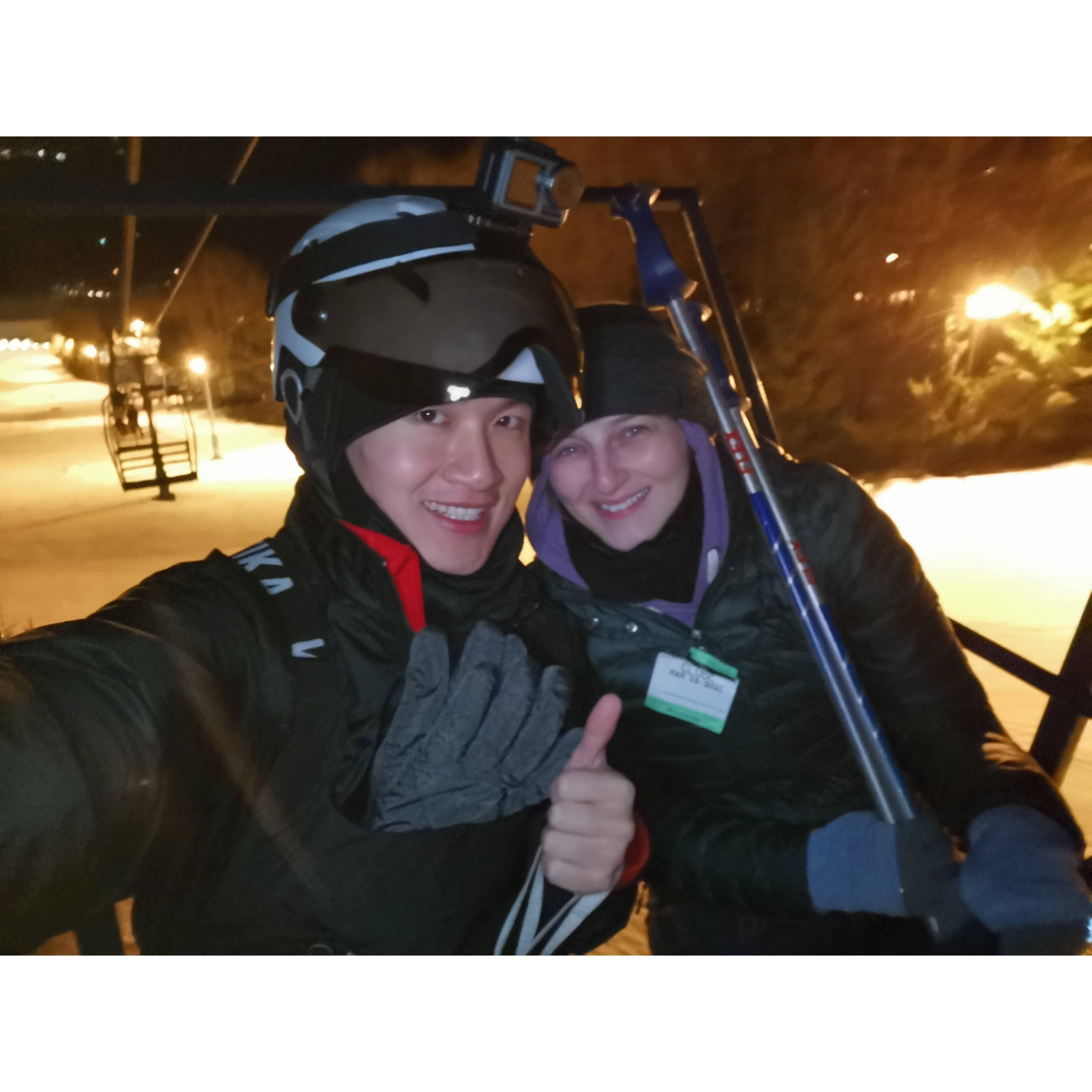 Ski lovers @Elk Mountain Ski Resort