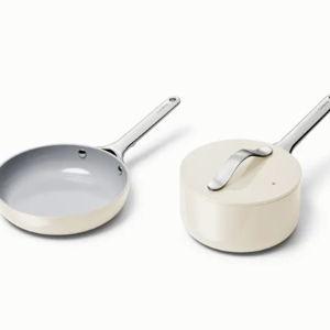 Mini Fry Pan & Sauce Pan Duo | Ceramic Non-Stick & Non-Toxic | Caraway