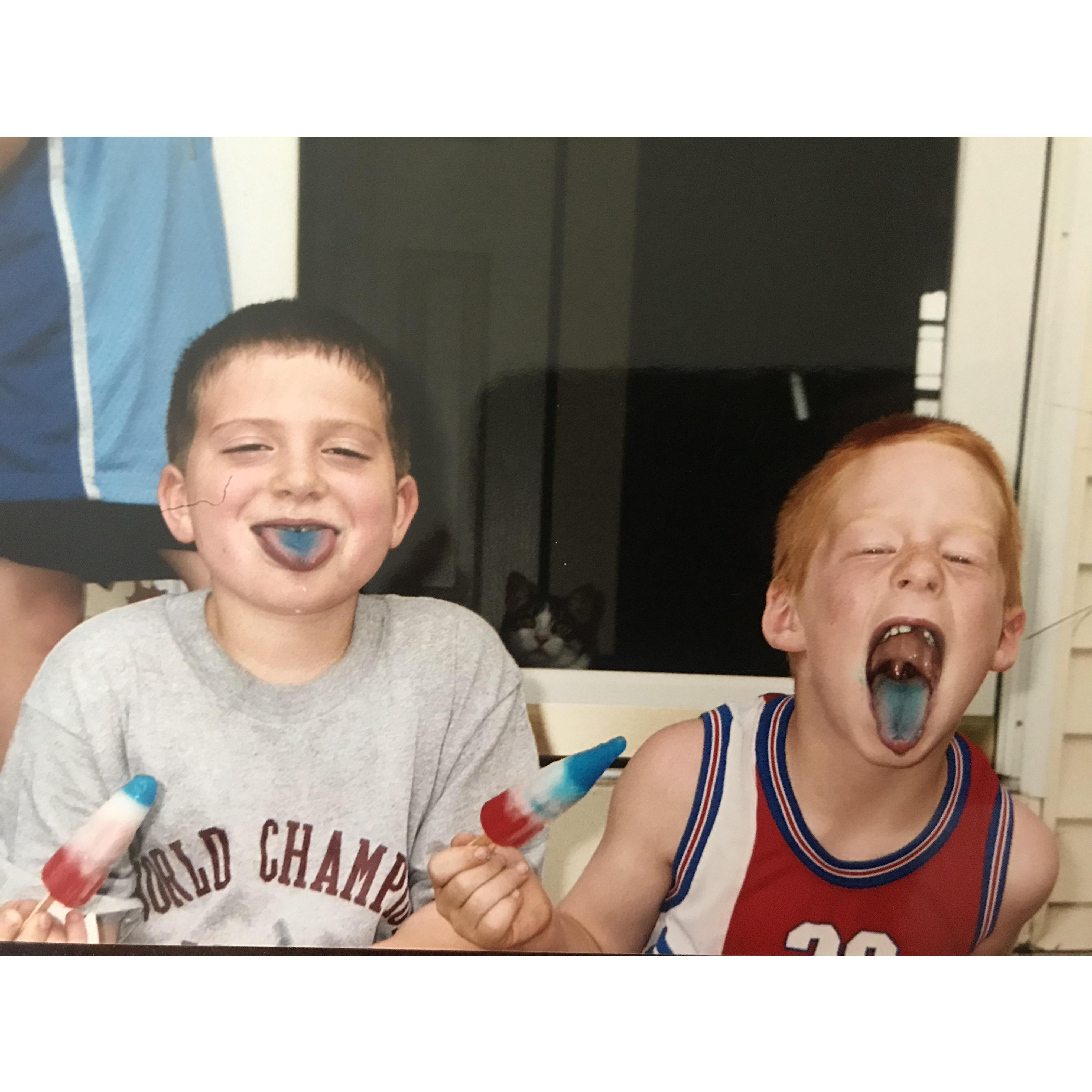 I've known Shane Francis Dolan since I was three years old. My mom always said this photo showed our personalities as kids, now that's reversed.