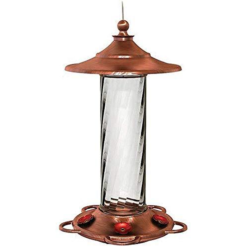 More Birds Glory Hummingbird Feeder, Glass Bottle, 5 Feeding Ports and 14-Ounce Nectar Capacity