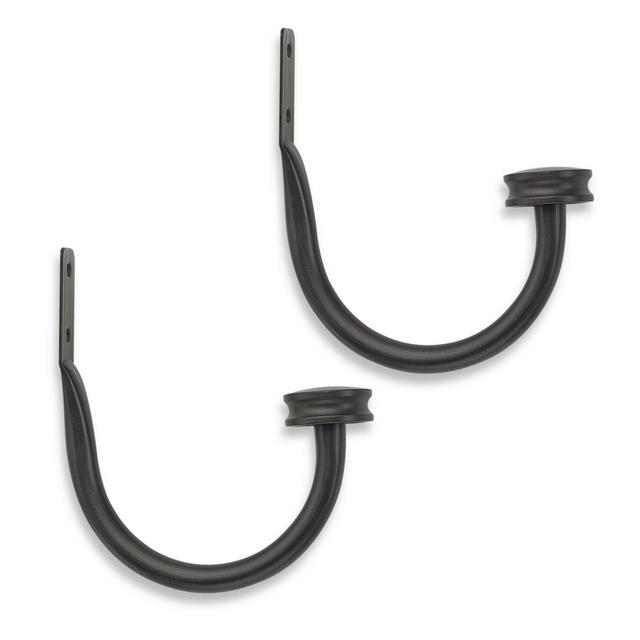 Cambria® Premier Complete Drapery Holdbacks in Matte Brown (Set of 2)