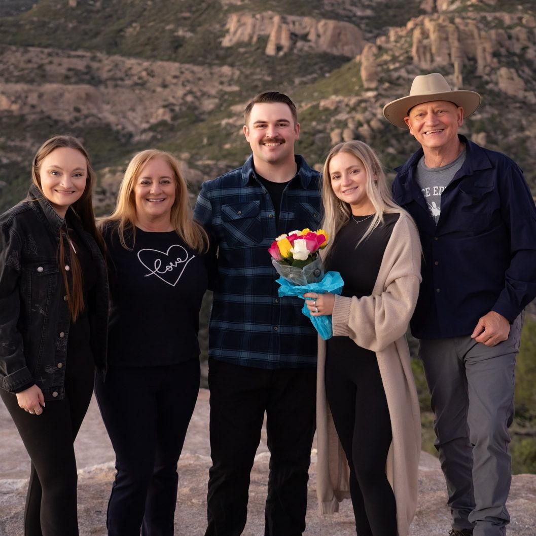 Ally, Laura, Harry, and the Happy Couple