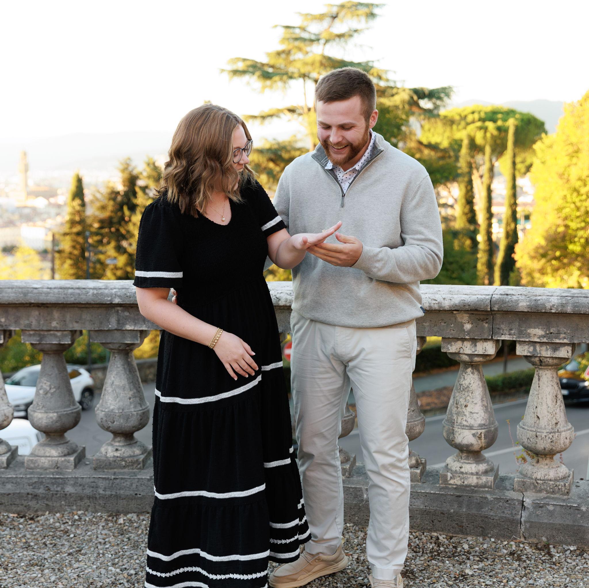 Admiring the ring 💍