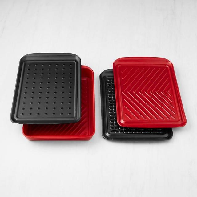 Grill Prep Tray & Marinade Tray Set - Large