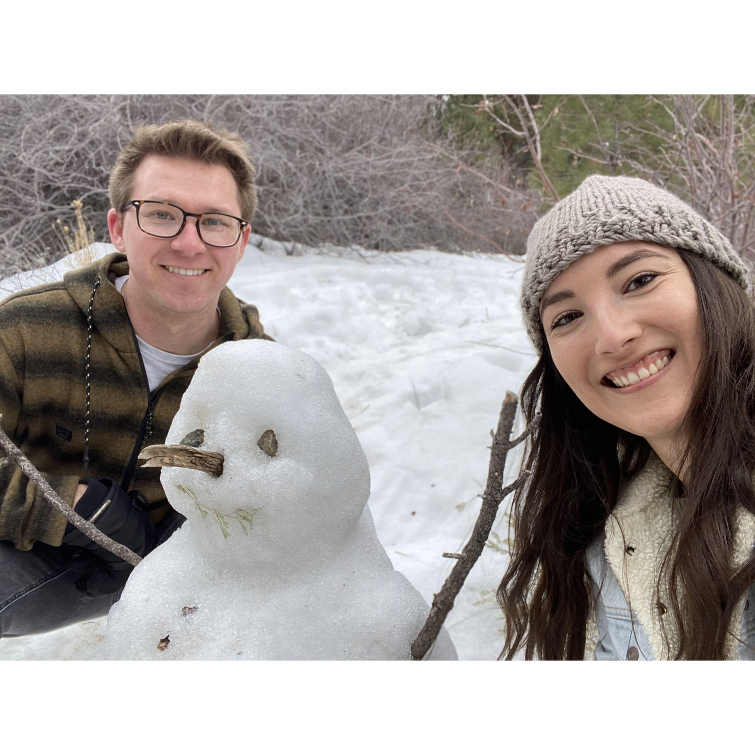 Meli's first time in the snow in Big Bear for Valentine's Day <3
