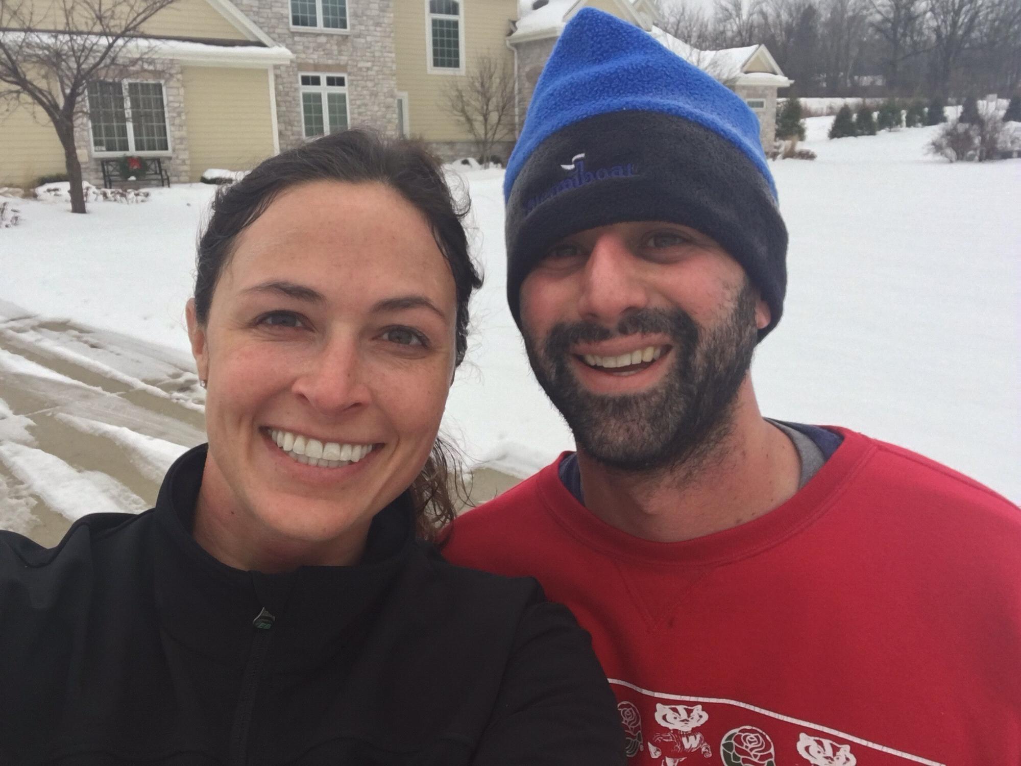 Christmas Day run in Wisconsin!