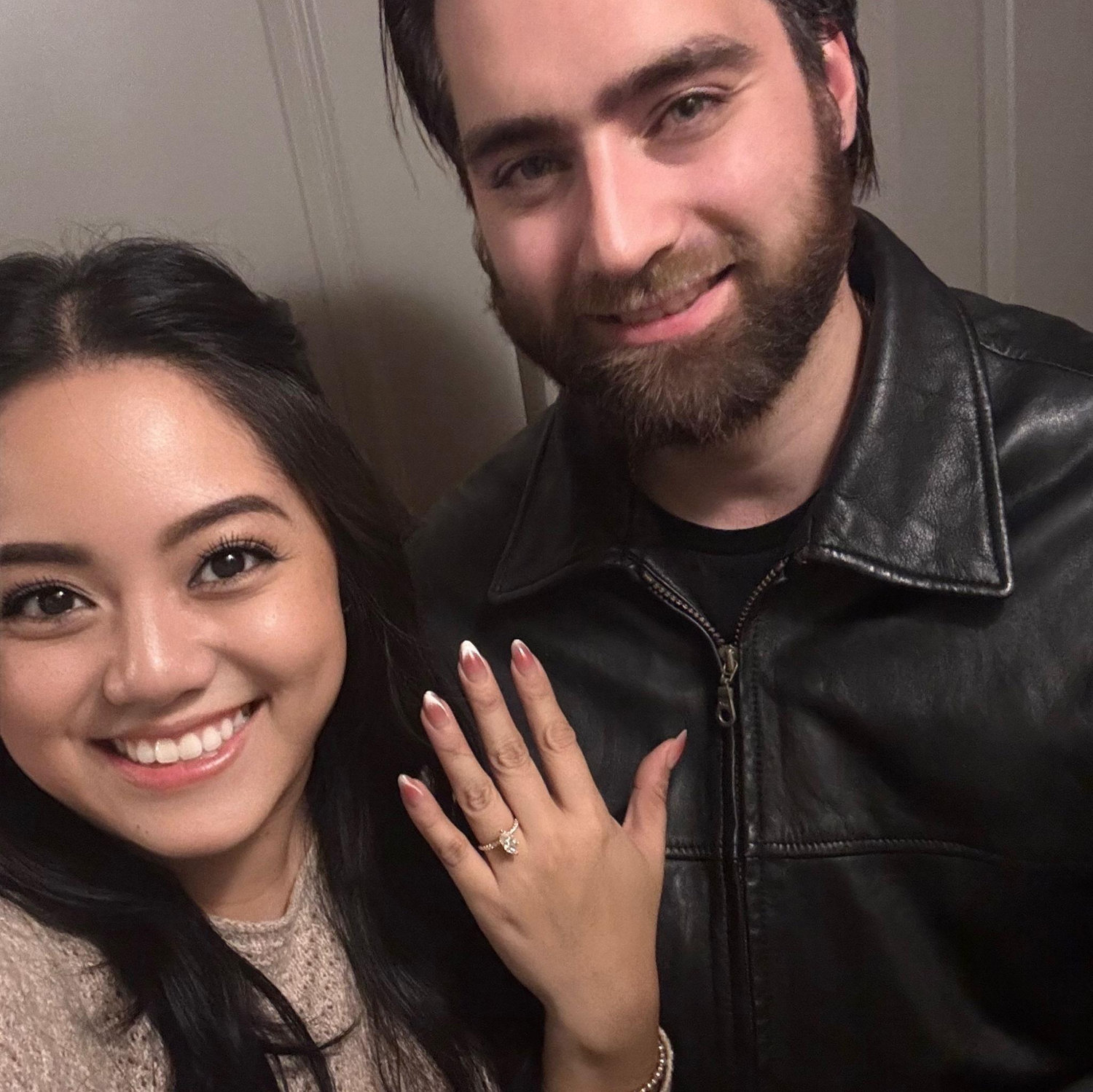 First photo as an engaged couple! :)