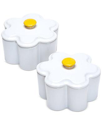 The Cellar Farm Fresh 2-Pc. Set Stoneware Daisy Cocottes, Created for Macys