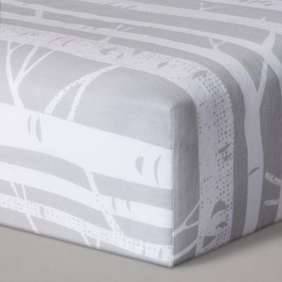 Fitted Crib Sheet Birch - Cloud Island™ Gray