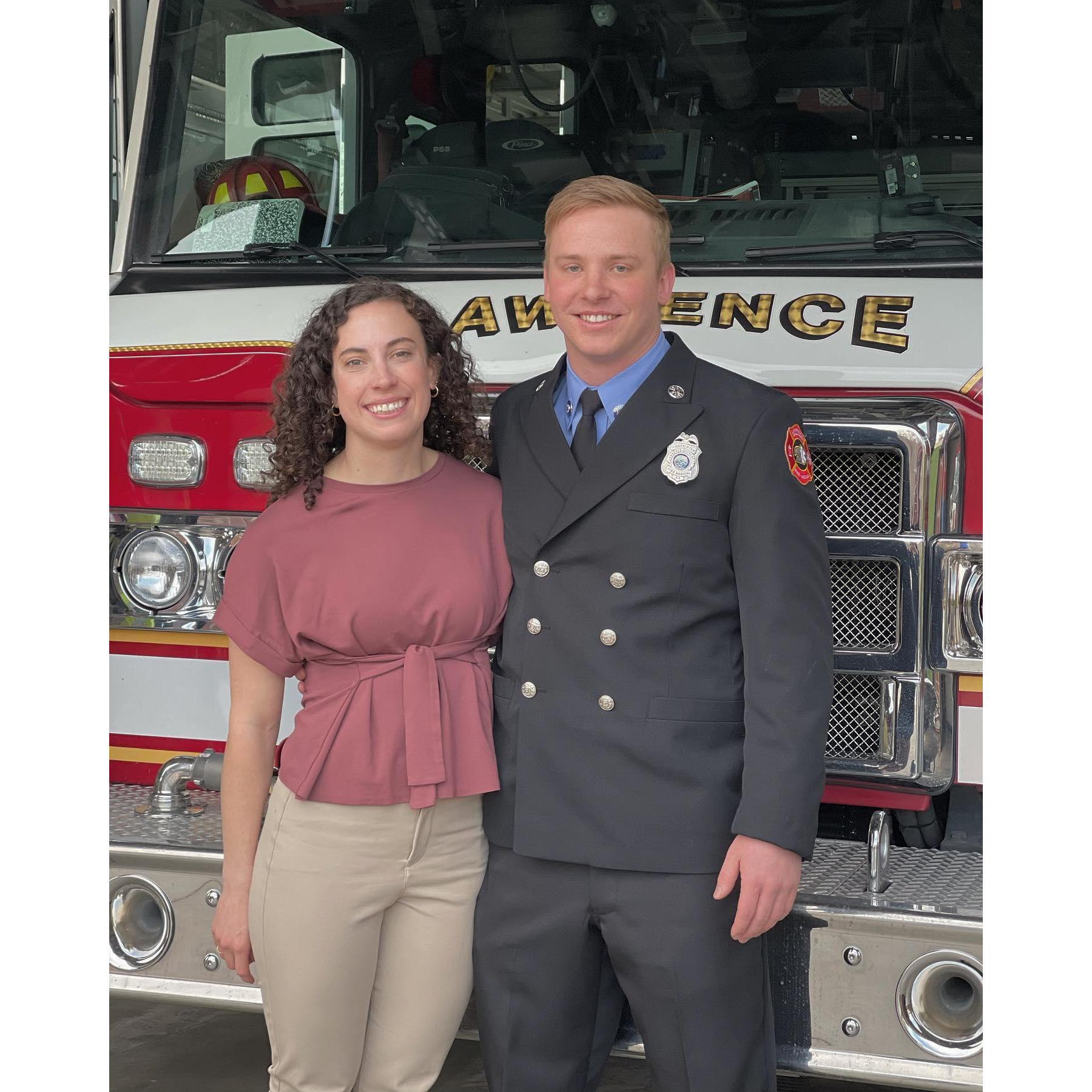The day Elliot became a firefighter!