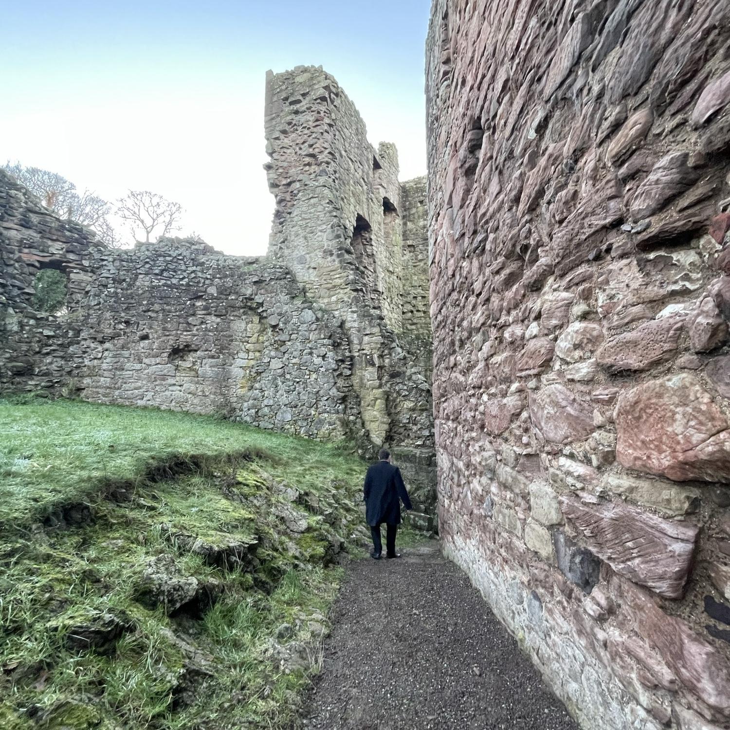 Castle in East Linton that we broke into.