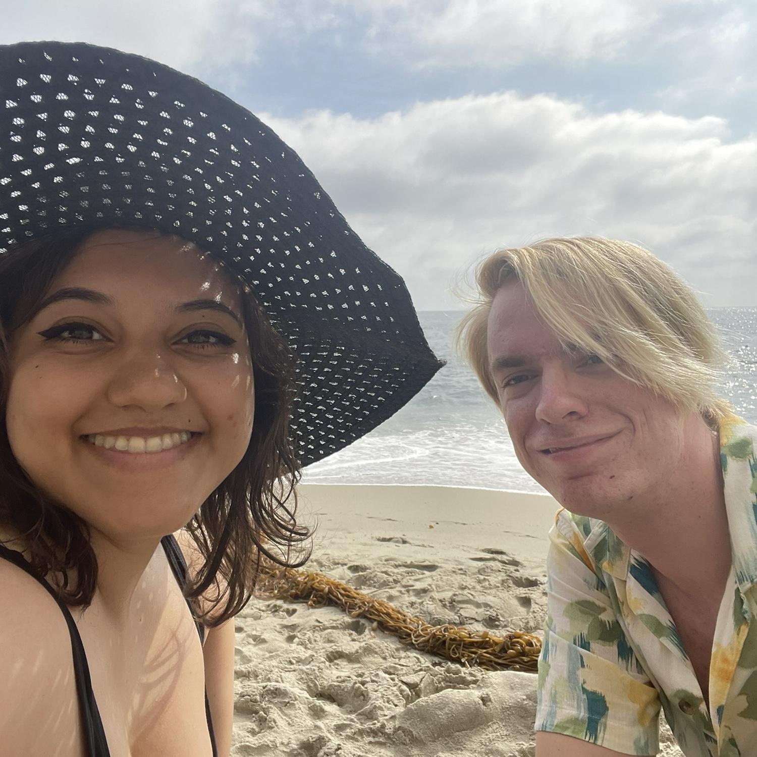 First beach date; Moss Cove, Laguna Beach