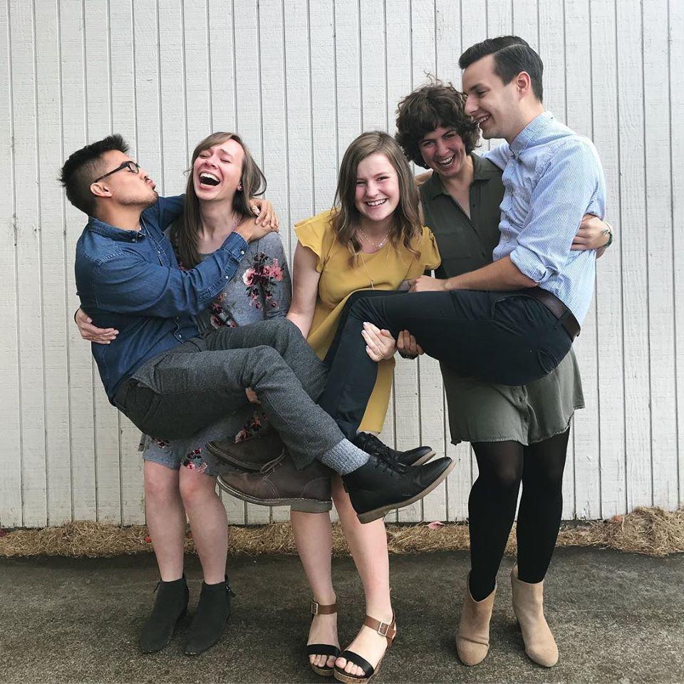 The first wedding we attended together (featuring  some friends we love)