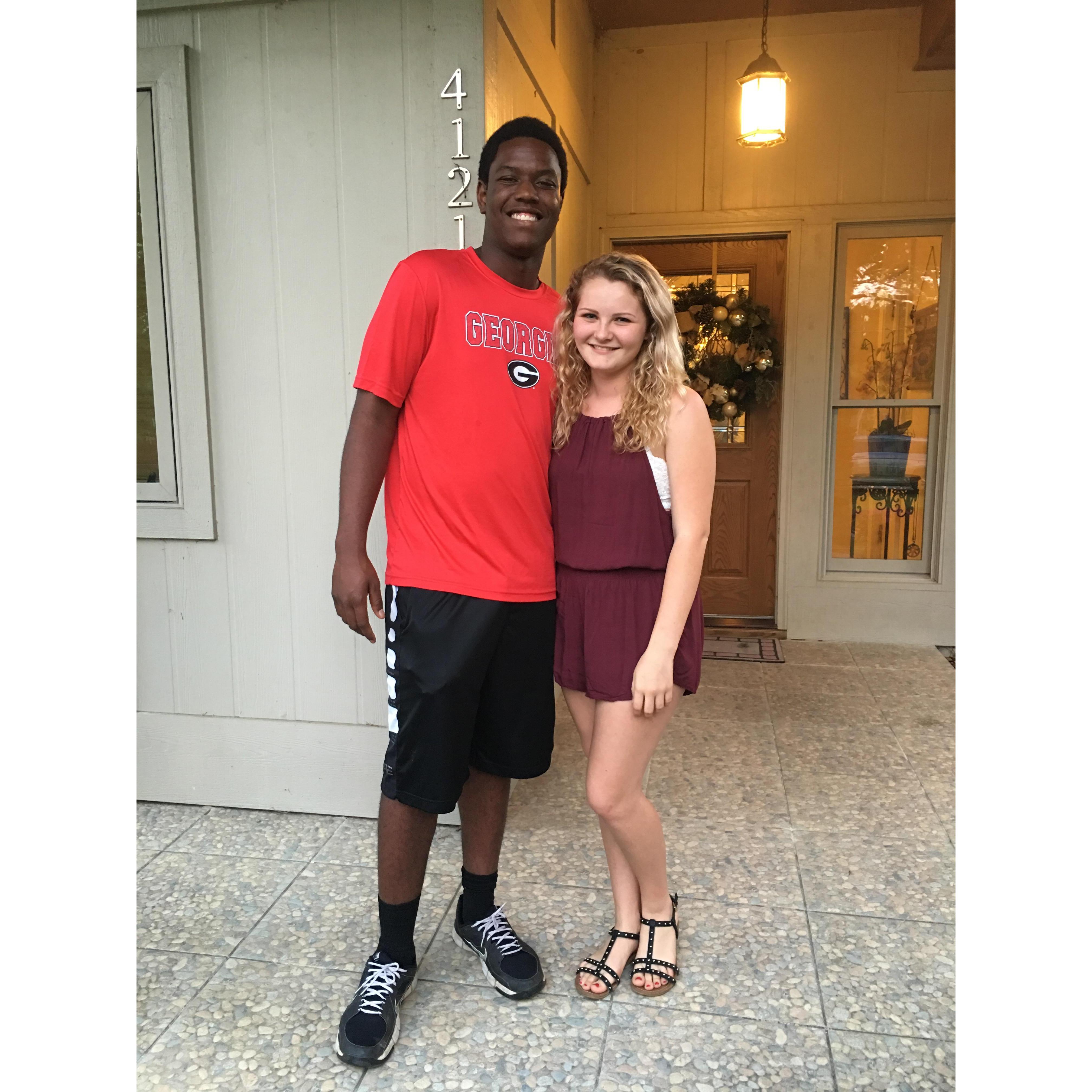 Our first picture together, after Marlin's high school graduation