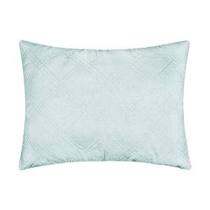Washed Linen Quilted Shame - Size King, Color Spa