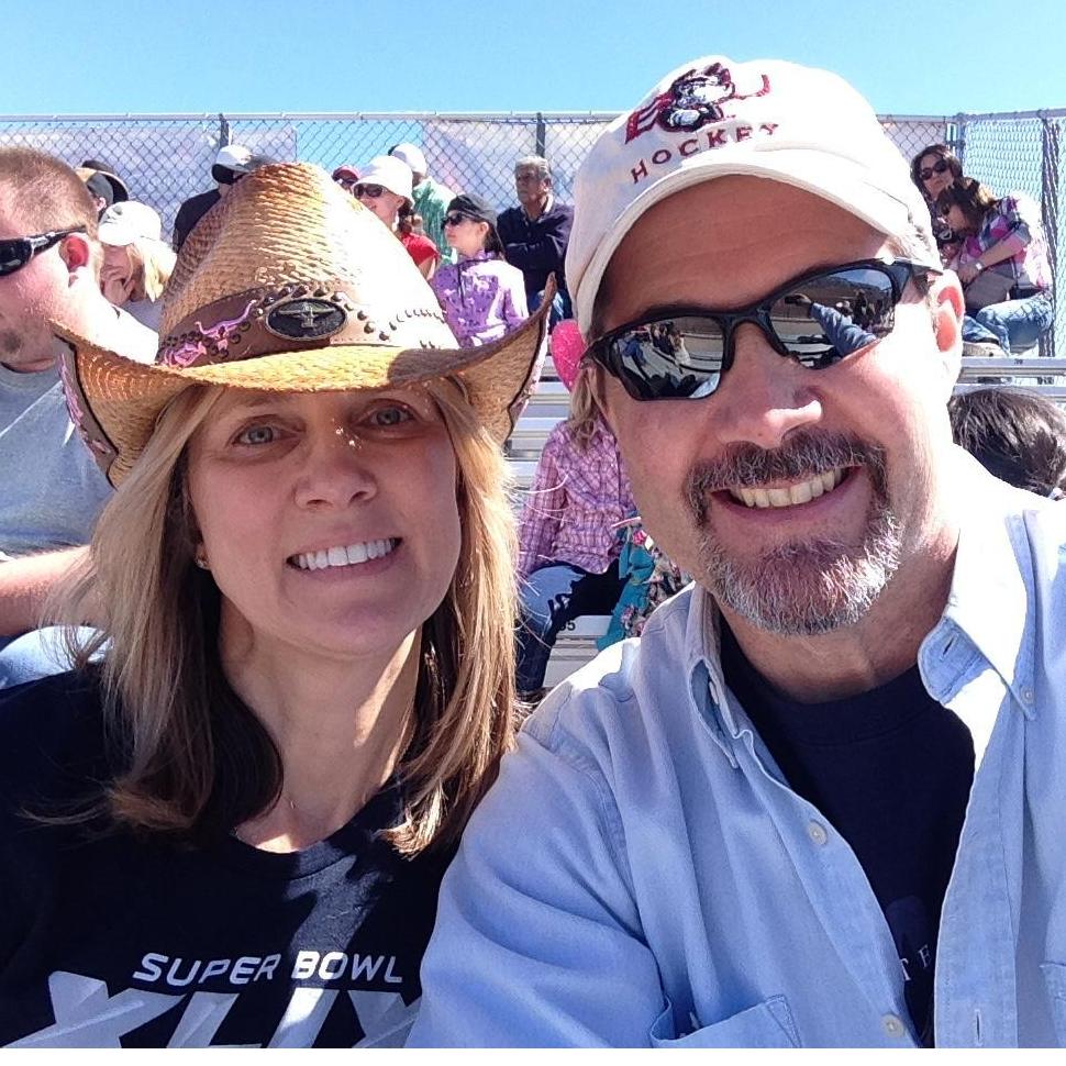 Our first Tucson Rodeo together, my first cowgirl hat, and my favorite cowboy!