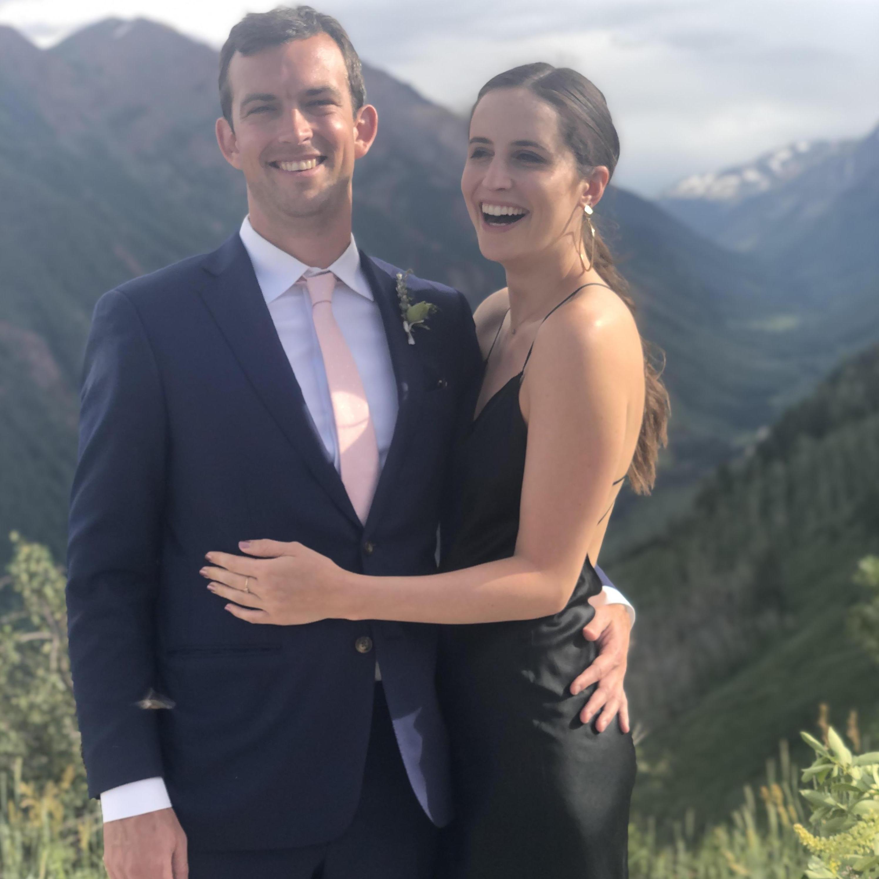 In Aspen at Graham's groomsman Will and his wife Melissa's wedding, August 2019