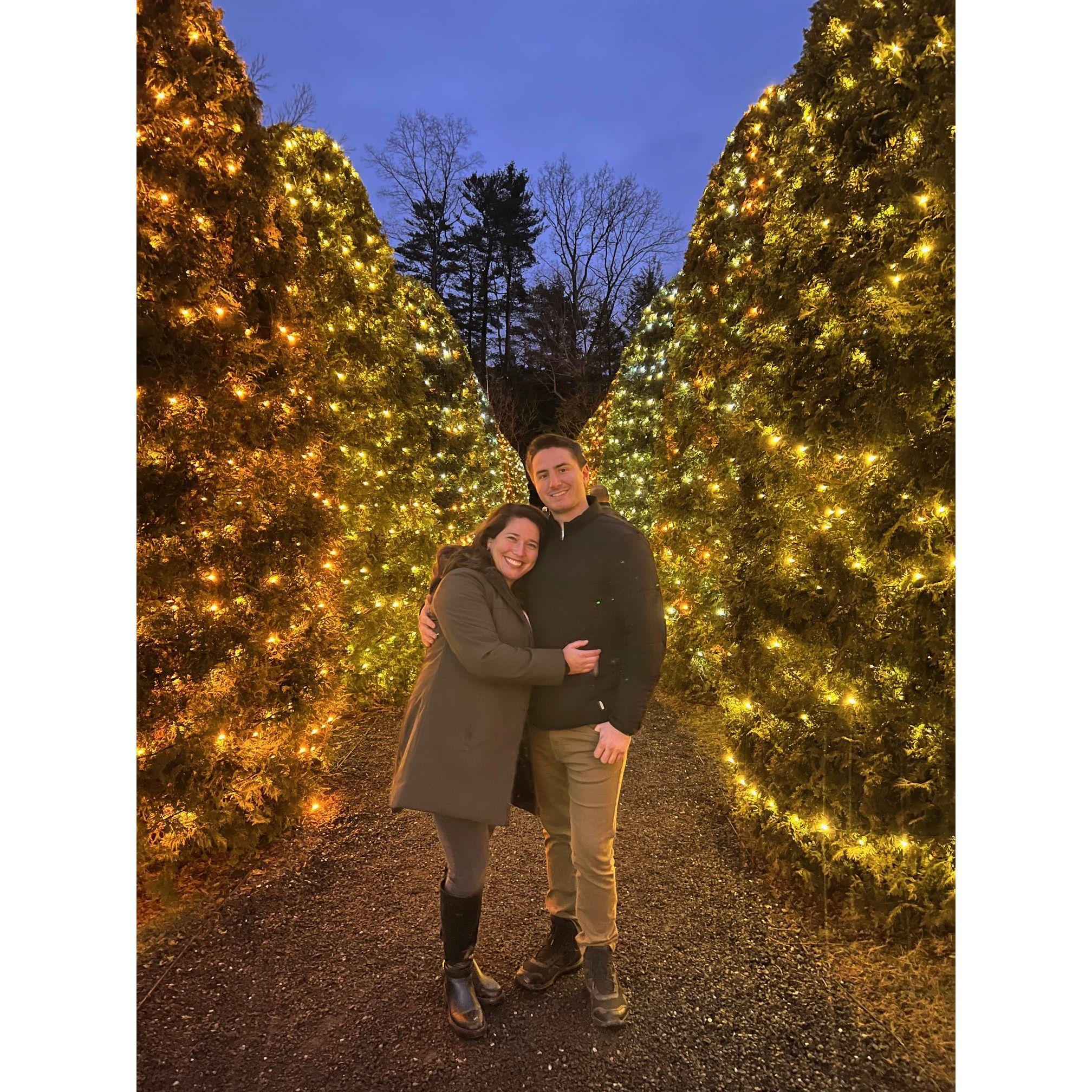 Enjoying our first christmas in the Berkshires (2023).