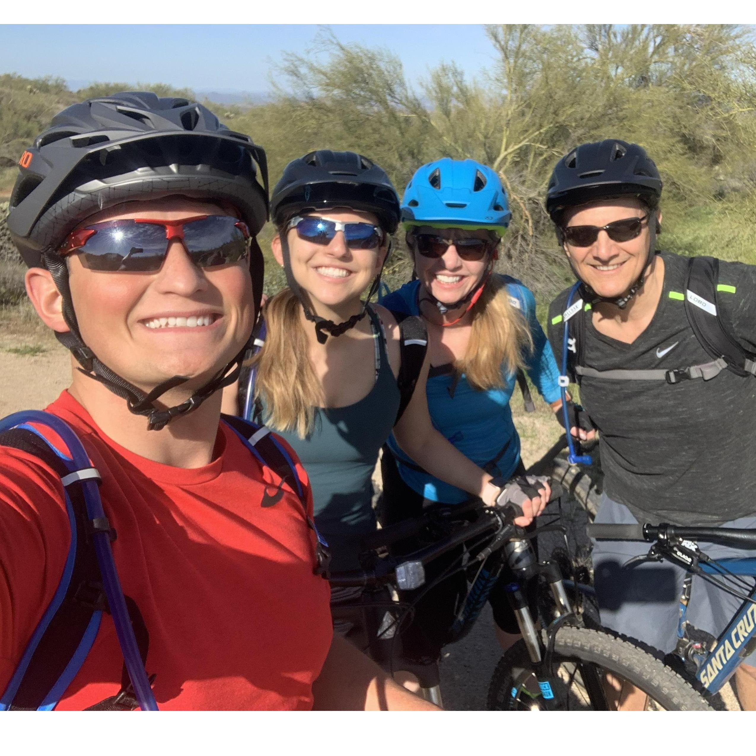 When COVID-19 drove our classes online, we headed for sunny Scottsdale, Arizona, where Alyssa's parents live.