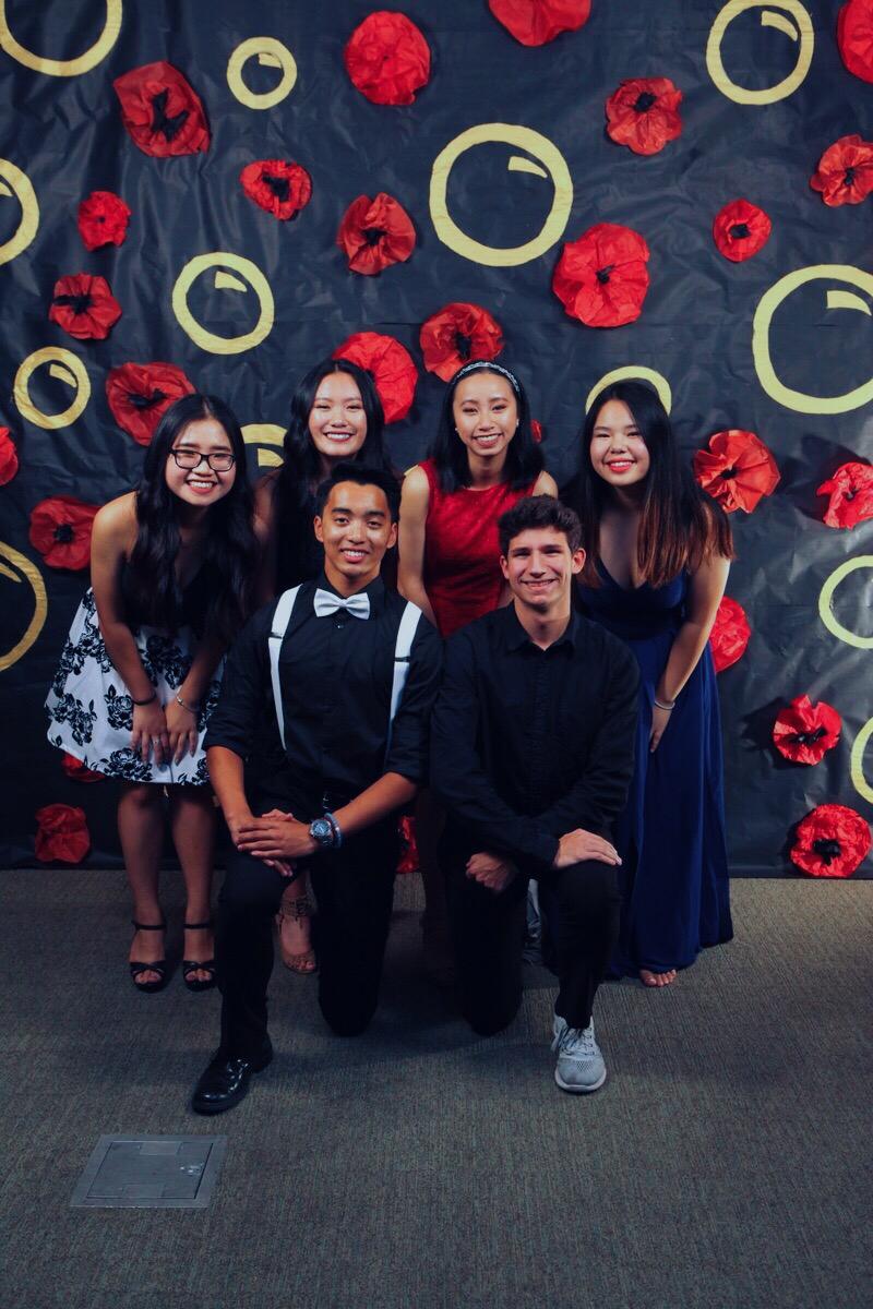 Our first formal dance together! Fun fact: I smelled majorly of chlorine the whole night because I had a swim meet literally right before the dance. (Oct 2017)