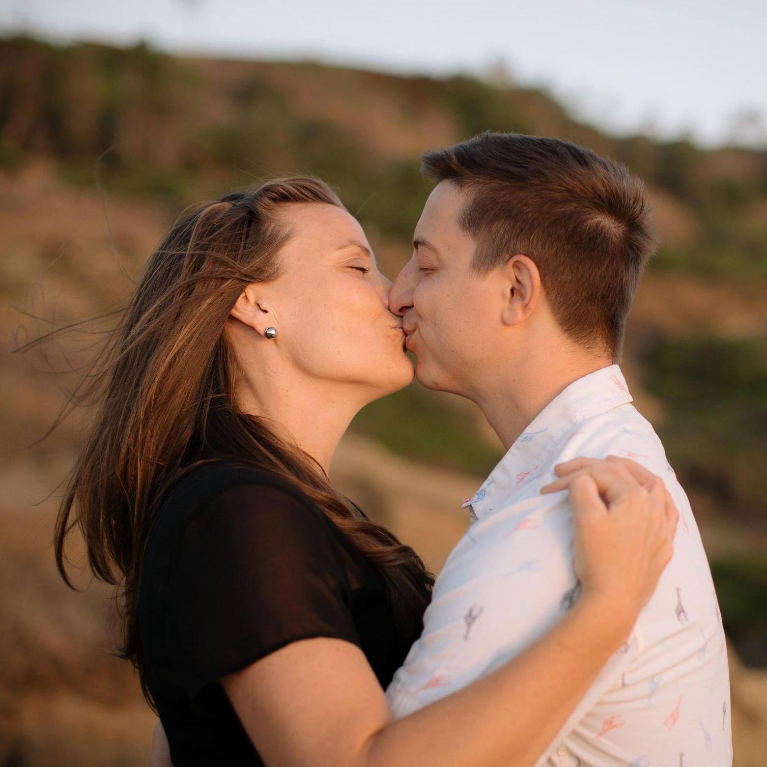 Our engagement photos at Sunset Cliffs with Heidi-O-Photo