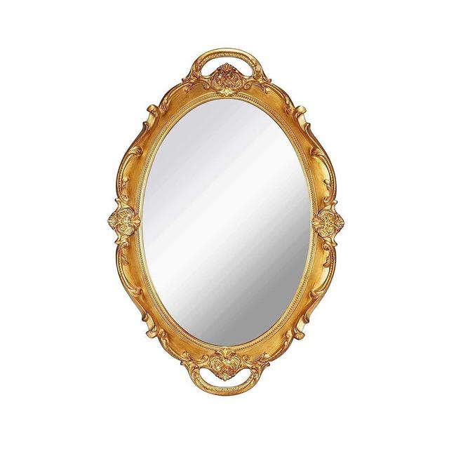 YCHMIR Vintage Mirror Small Wall Mirror Hanging Mirror 14.5 x 10 inchs Oval Gold