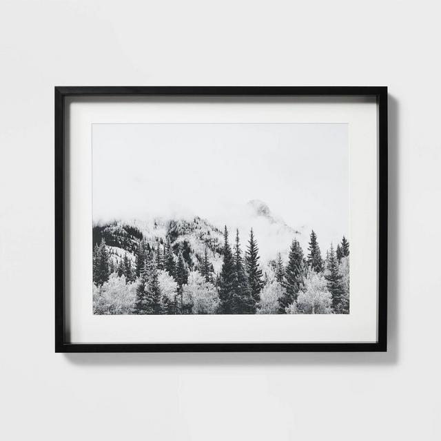 30" x 24" Foggy Mountains Framed Wall Art - Threshold™ designed with Studio McGee