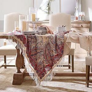 Sashi Fringed Table Throw