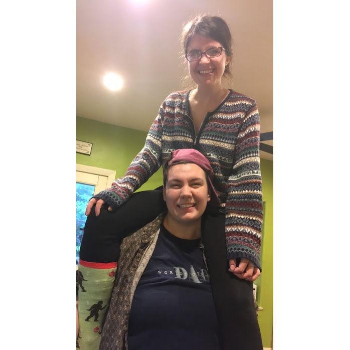 May 2018: Reunited after Lily's semester abroad in Jordan.