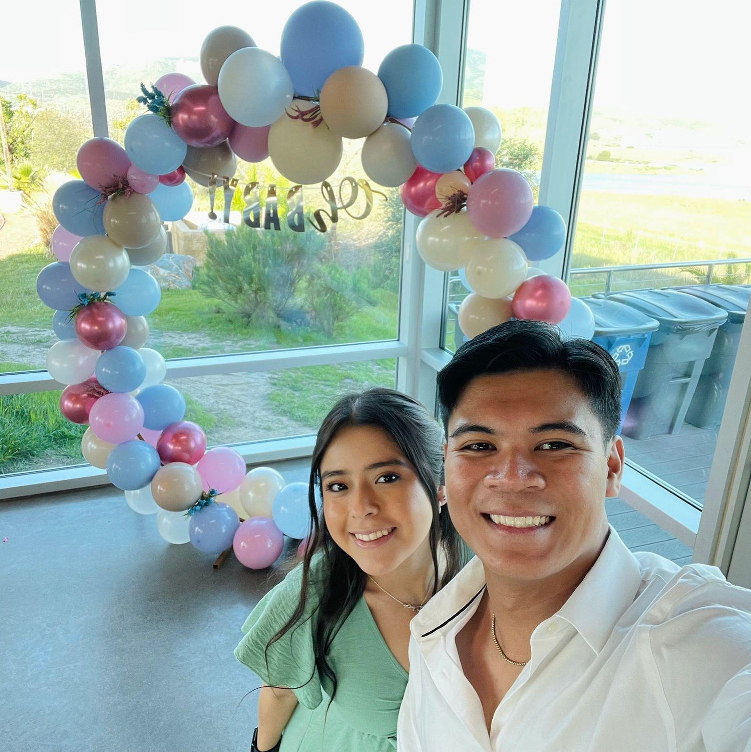 Finding out we will be tia & tio to a baby BOY! (baby Evan)