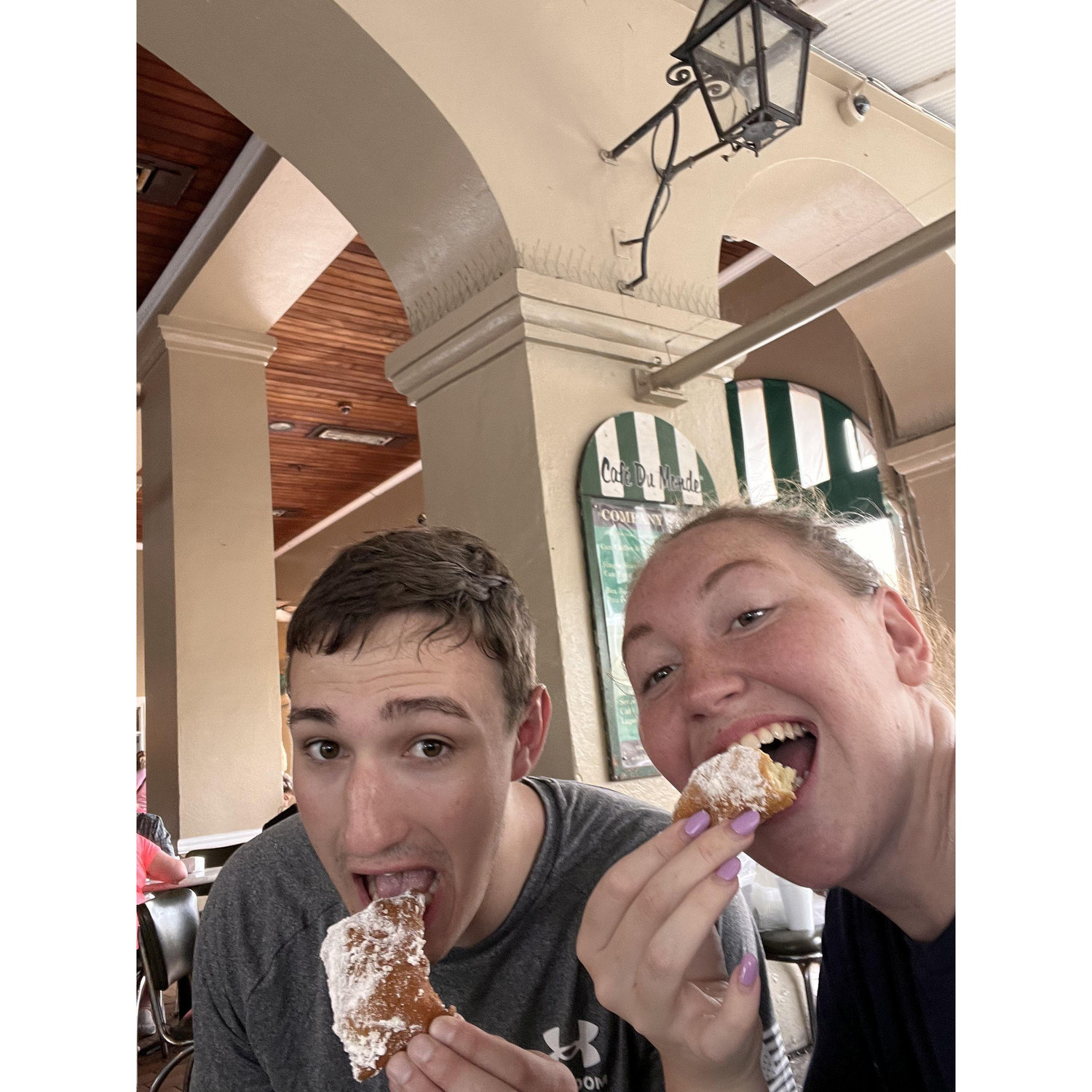 New Orleans during our road trip! Beignets for breakfast, lunch, and dinner!