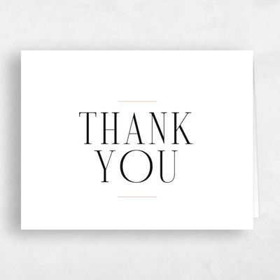 White Wedding Thank You - Cole Landscape