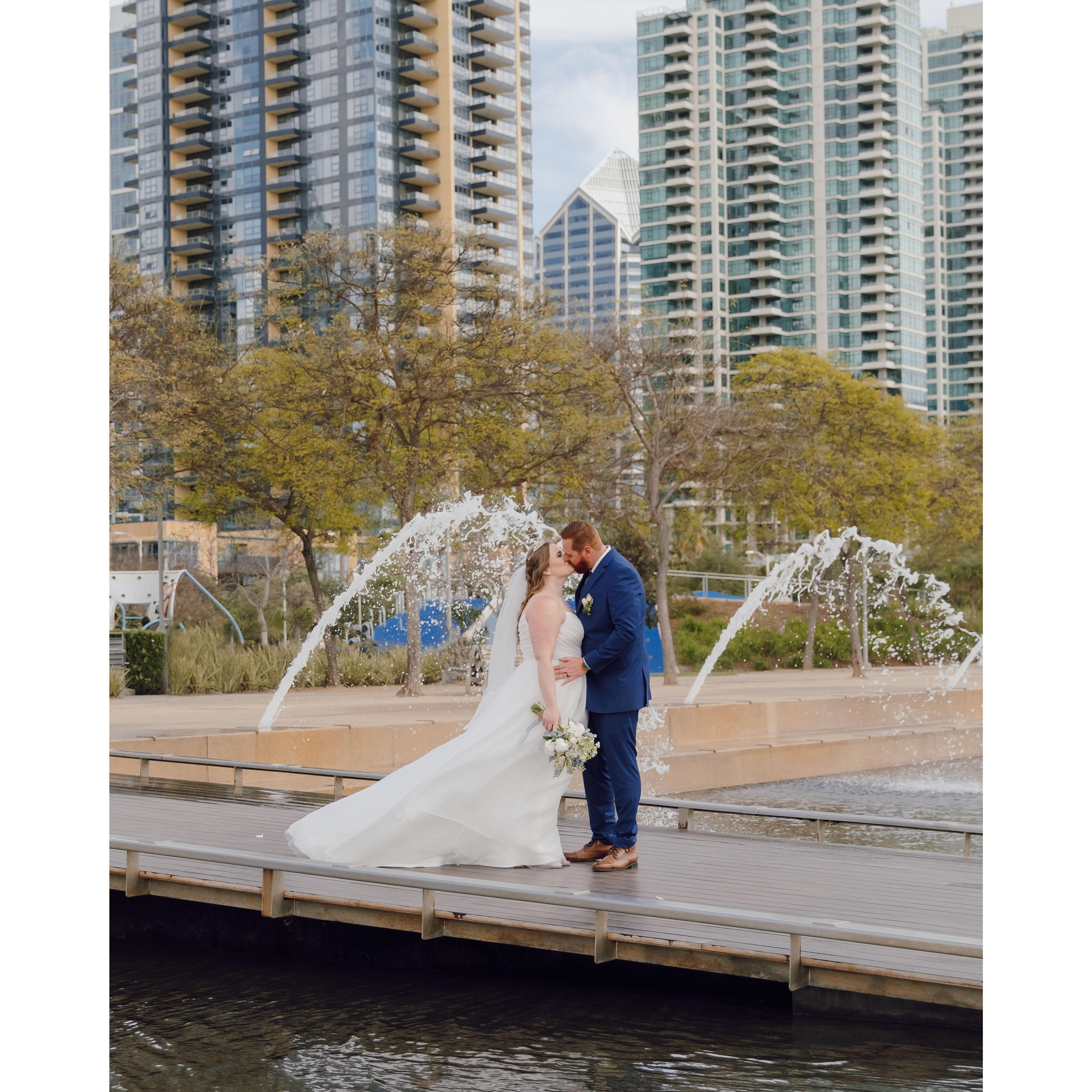 Right after we said "I do" at the San Diego Courthouse