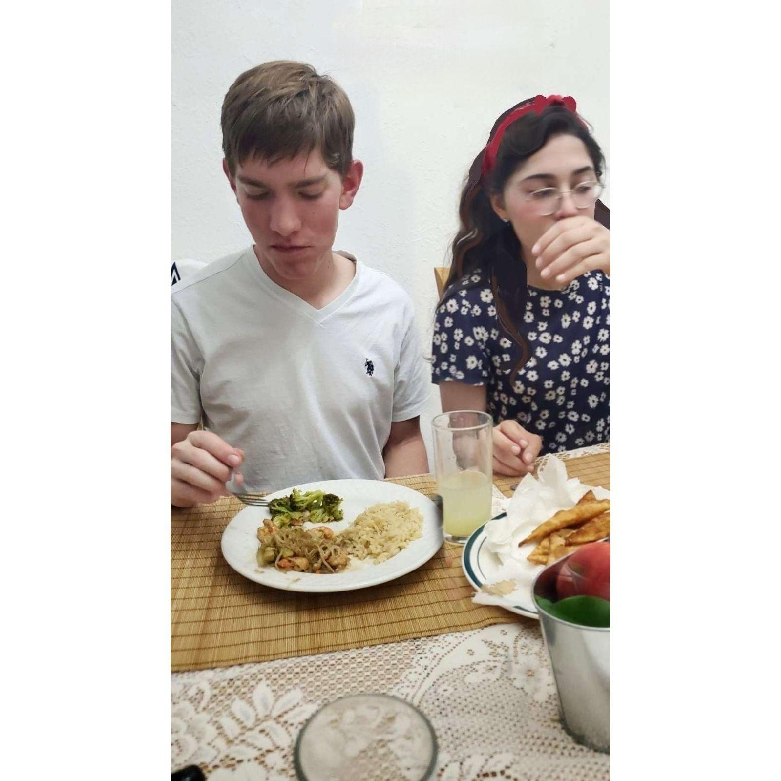 When Josiah came to ask the permission of my father to have our first date. we were so nervous !