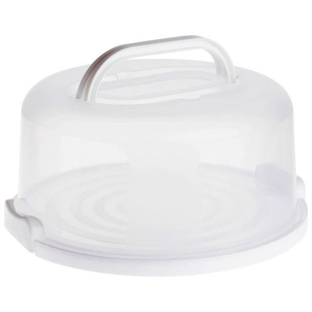 Juvale Round Cake Carrier with Lid and Handle for 10-Inch Desserts