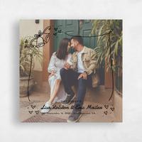 White Wedding Save the Date - Aubrey Photo