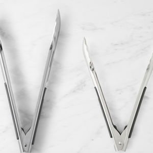 Williams Sonoma Prep Tools Stainless Steel Locking Tongs (Set of 2)