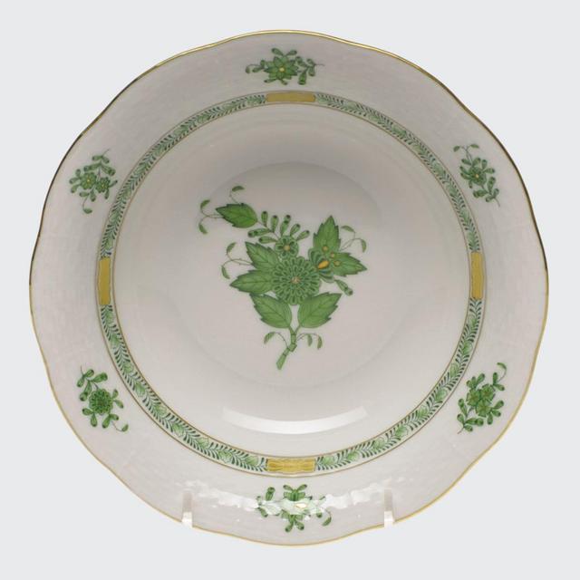 Herend Chinese Bouquet Green Oatmeal Bowl