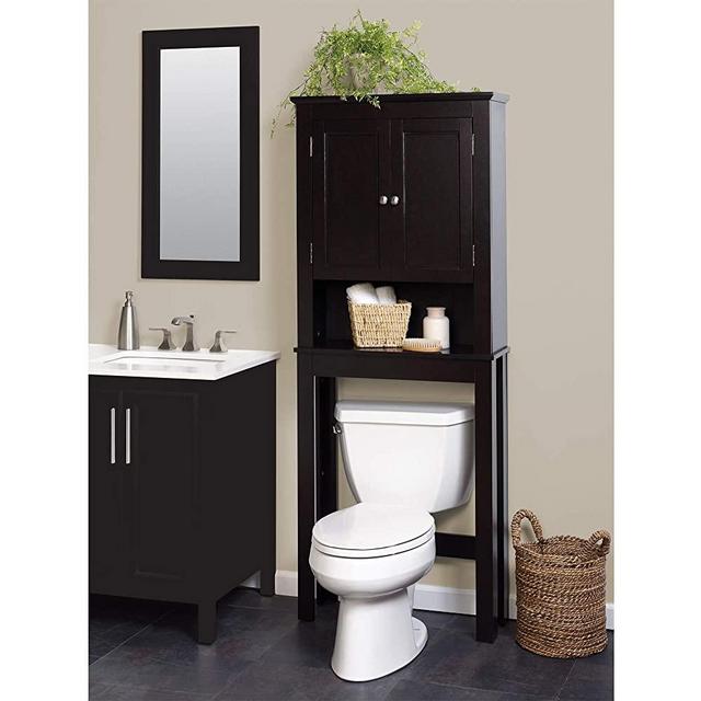 Zenna Home Custom Suite Over-The-Toilet Spacesaver, Espresso