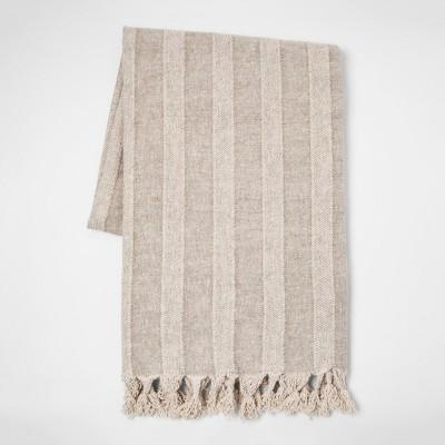 Linen Stripe Throw Blanket - Threshold™