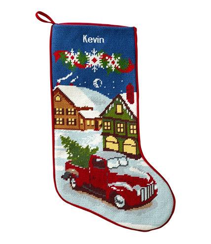 Christmas Stocking, "RED TRUCK"