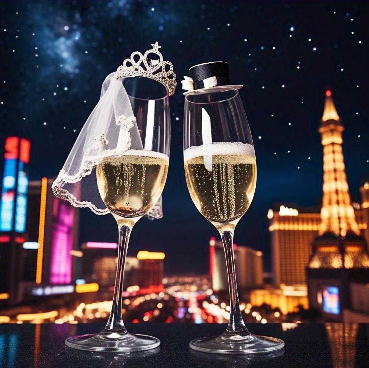 Our first night out as champagne glasses. We turned back into humans at midnight.