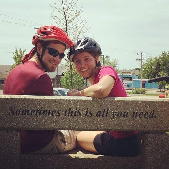 Nothing like biking 16 miles! Such a good time with David and his parents!