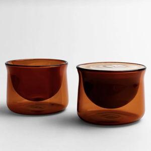 FLUR Latte Glass (Set of 2) - Amber
