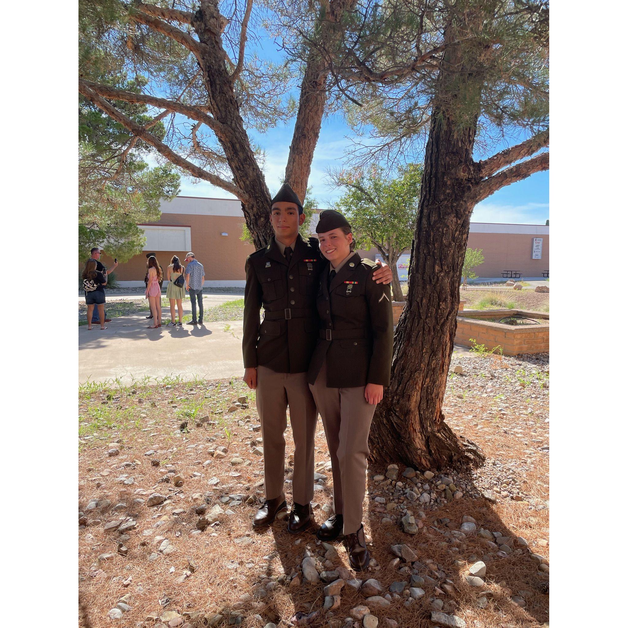 We met in training for our Army career