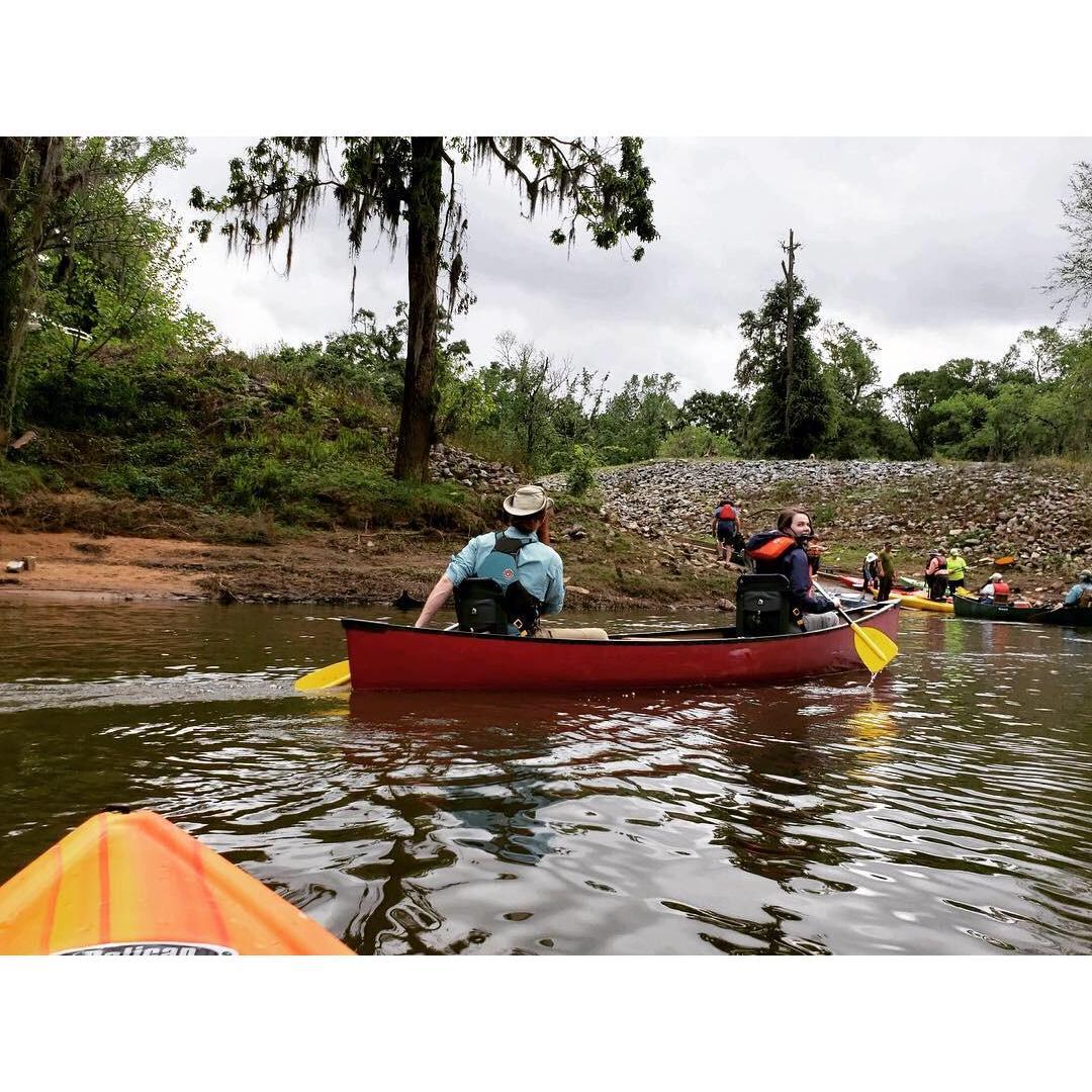 Lower Flint River Paddle! This was in April of 2019, and it was the first Georgia Conservancy trip Emily was able to go on that Clark was officially the new trips director!
