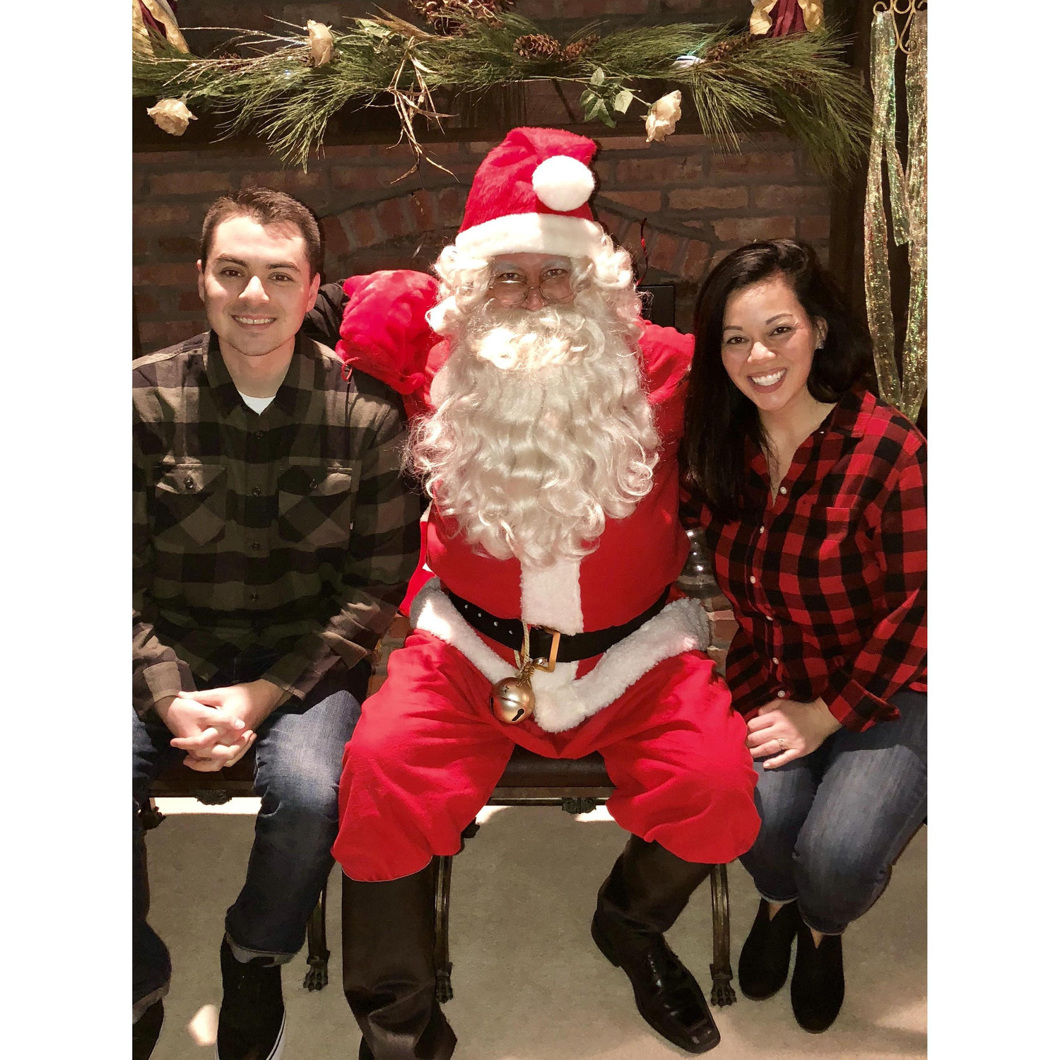 Celebrating our engagement with Santa